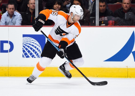 In 50 games this season for the Flyers, Nick Schultz has contributed two goals and 10 assists. (Mike DiNovo-USA TODAY Sports)