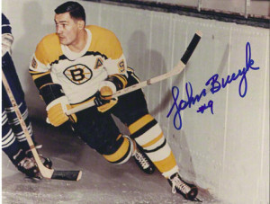 Johnny Bucyk  fired a pair, including the winner, for the Bruins.