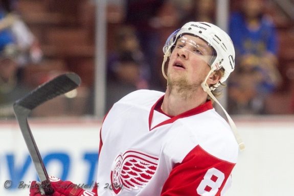 Detroit Red Wings forward Justin Abdelkader