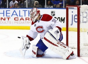 Reigning MVP Carey Price proudly wears the red, white and blue of the Montreal Canadiens (Andy Marlin-USA TODAY Sports)