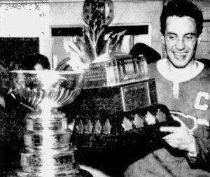 Jean Beliveau, winner of the first Conn Smythe Trophy.