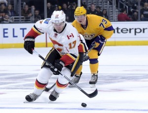 Tyler Toffoli (#73) wearing the Kings' throwback jersey (Kirby Lee-USA TODAY Sports)