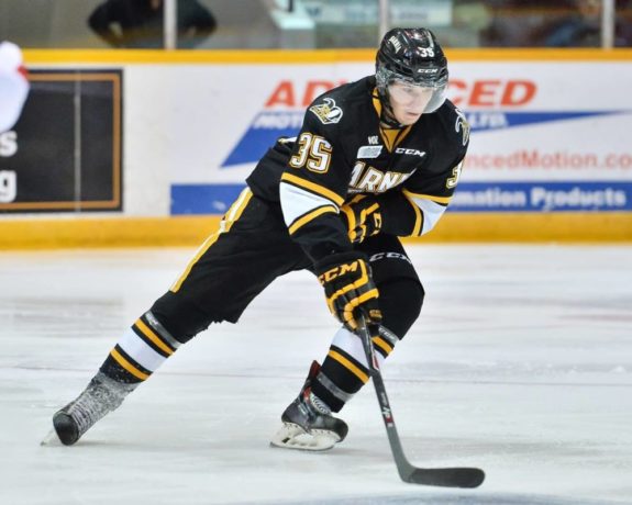 Nikita Korostelev fell in the draft before being picked by Toronto in the 7th round [photo: OHL Images]