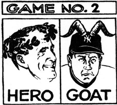 These Hero/Goat cartoons left an impact on NYers, just as all of Mr. Gallo's cartoons did. (Bill Gallo/New York Daily News)