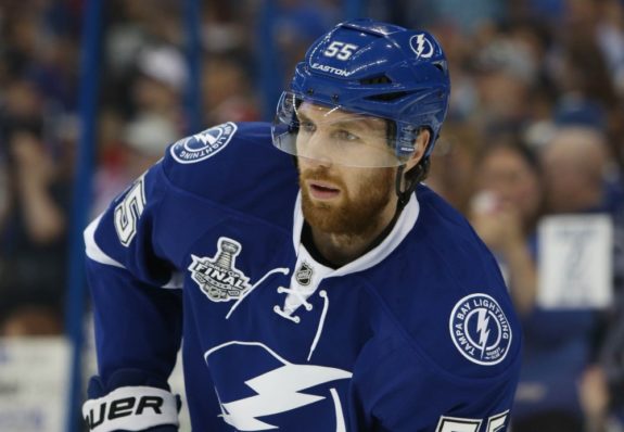 Tampa Bay Lightning defenseman Braydon Coburn