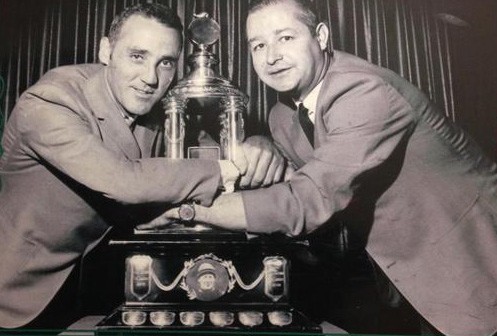 Glenn Hall and Jacques Plante