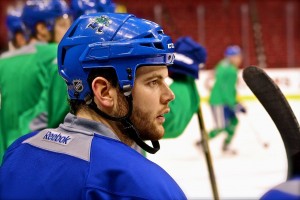 "Zack Kassian Canucks practice 2012a" by Loxy!! from Vancouver, Canada - Zack Kassian. Licensed under CC BY 2.0 via Wikimedia Commons