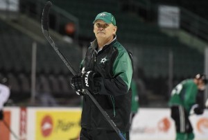 Lindy Ruff at Dallas Stars training camp in Cedar Park, September 2015.(Credit: Michael Connell/Texas Stars Hockey)