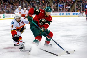 Nino Niederreiter has spent three seasons with the Minnesota Wild, scoring eight goals this season. (Brad Rempel-USA TODAY Sports)