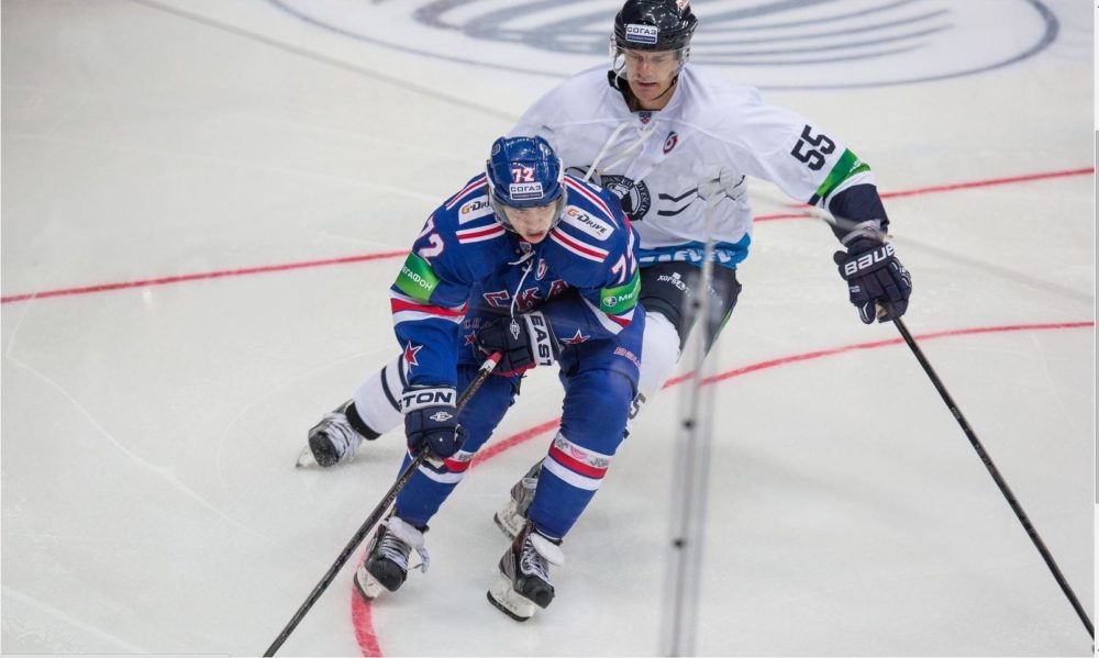 SKA St. Petersburg 2014-15 KHL Hockey Jersey Artemi Panarin #72 Dark