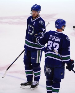 Henrik and Daniel Sedin Canucks