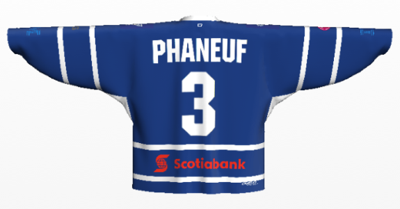 phaneuf back home logos on