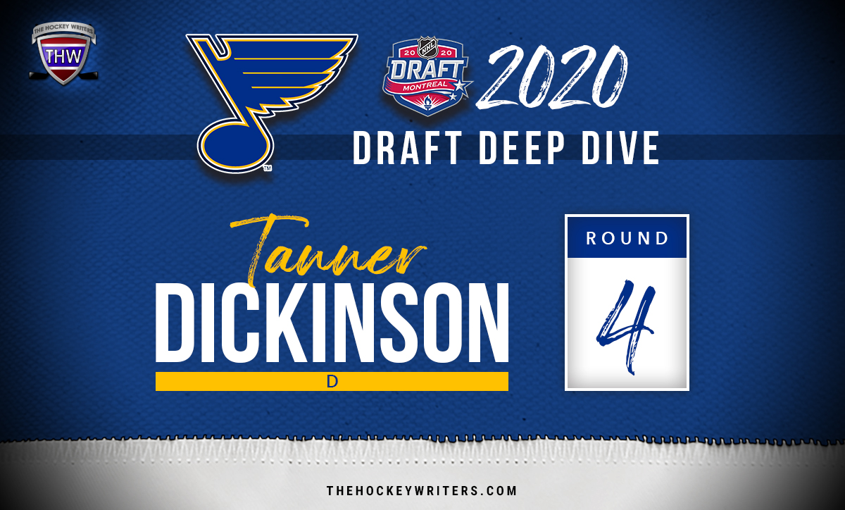 Blues' 2020 Draft Deep Dive: Tanner Dickinson - Hockey ...