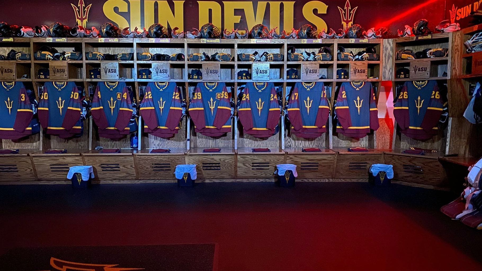 Get Ready For College Hockey Conference Finals Week With Our Tour Of The  $134 Million ASU Locker Room