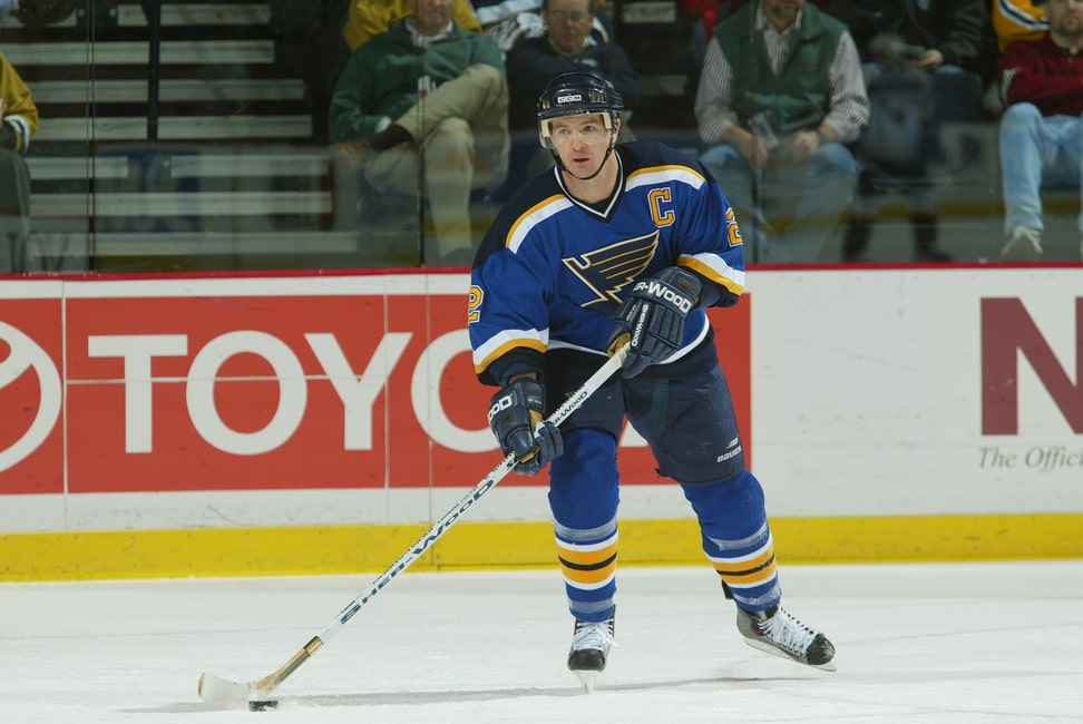 The St.Louis Blues honored four of the greatest Blues to wear the