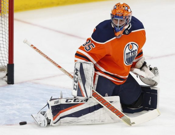 Oilers goaltender Al Montoya