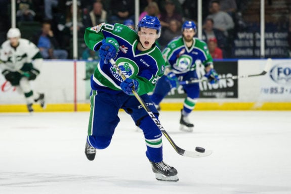 Swift Current Broncos center Aleksi Heponiemi