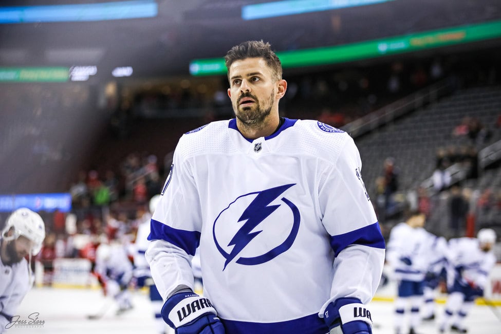 Alex Killorn Tampa Bay Lightning Warm-Up Worn Hockey Fights Cancer