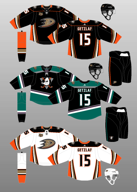 Anaheim Ducks Jersey History