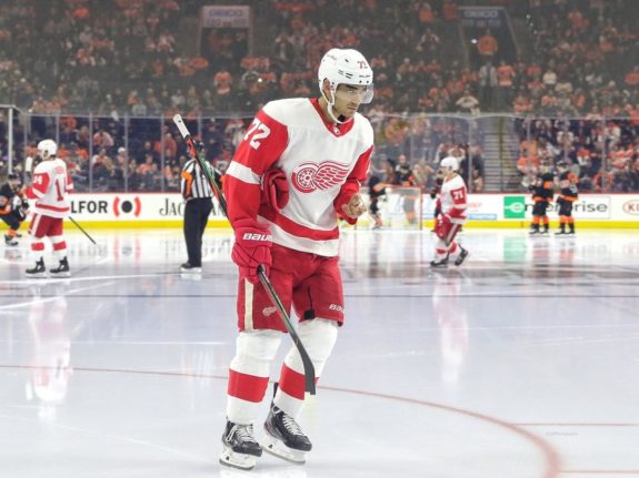 Andreas Athanasiou of the Detroit Red Wings.