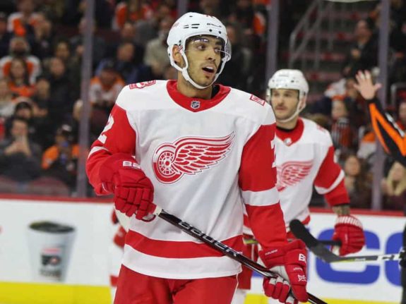 Andreas Athanasiou of the Detroit Red Wings