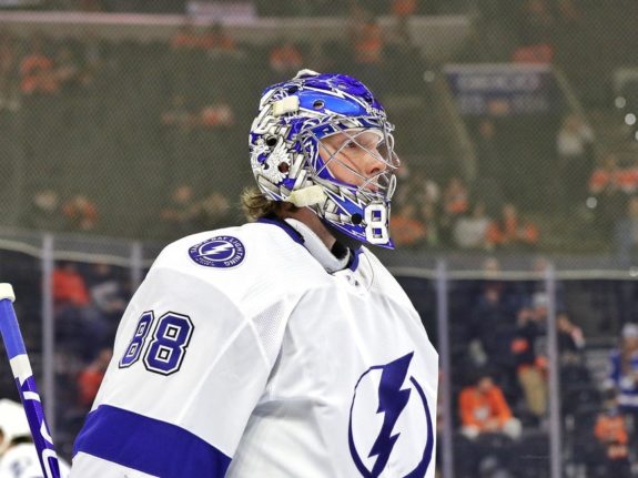 Andrei Vasilevskiy Tampa Bay Lightning-NHL Stat Corner: Lightning, Canucks, Hurricanes, Predators, Penguins