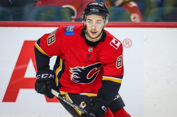 Flames left wing Andrew Mangiapane