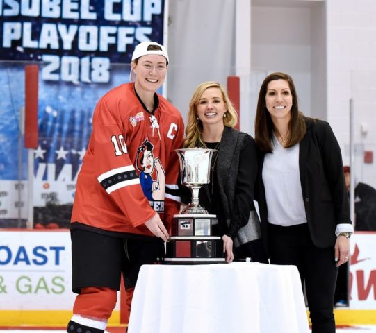 Ashley Johnston Metropolitan Riveters, Dani Rylan and Hayley Moore