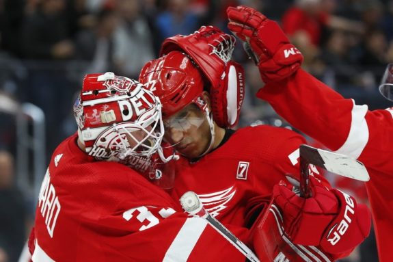 Detroit Red Wings center Andreas Athanasiou.