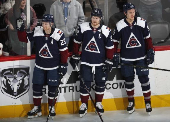 Nathan MacKinnon, Gabriel Landeskog, Mikko Rantanen