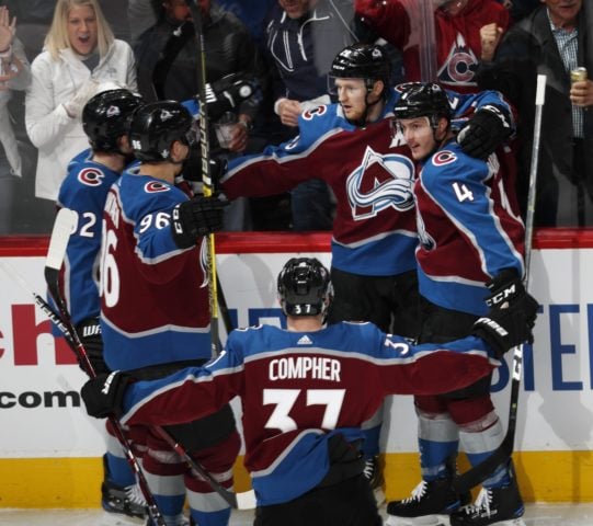 Colorado Avalanche Nathan MacKinnon Gabriel Landeskog Mikko Rantanen J.T. Compher Tyson Barrie