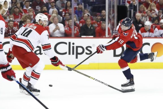 Washington Capitals Nicklas Backstrom Carolina Hurricanes Jaccob Slavin