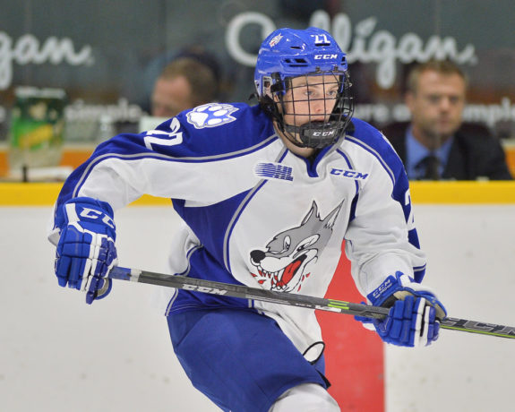 Ben Garagan of the Sudbury Wolves. Photo by Terry Wilson / OHL Images.