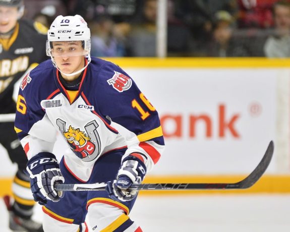 Ben Hawerchuk of the Barrie Colts