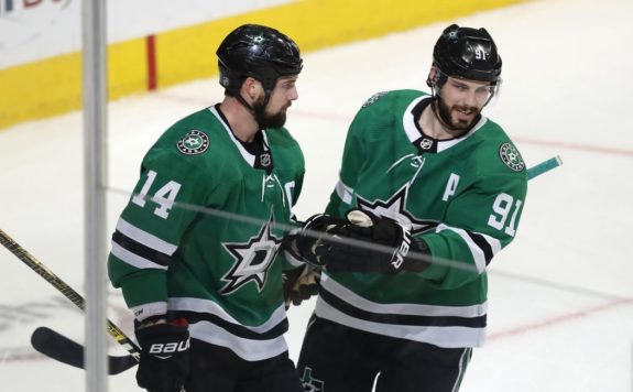 Dallas Stars Jamie Benn Tyler Seguin-Dallas Stars Game Day 4/7/22 vs Toronto Maple Leafs