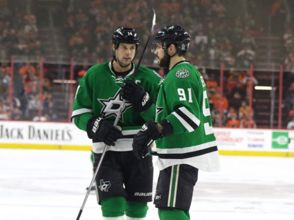 Tyler Seguin Trade, pictured with Jamie Benn