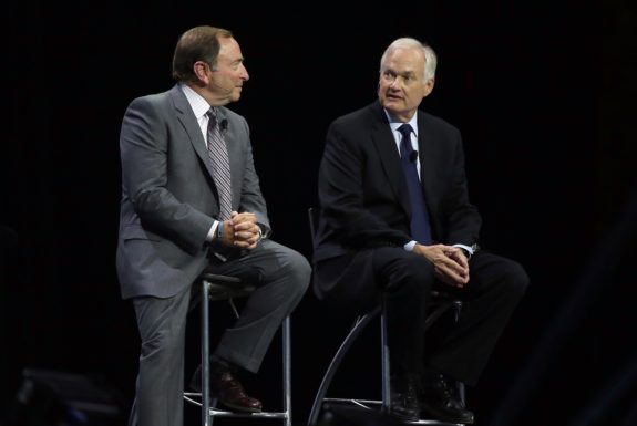 NHL commissioner Gary Bettman and NHLPA executive director Donald Fehr