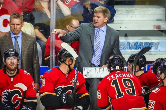 Calgary Flames head coach Bill Peters