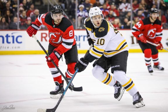 Anders Bjork Boston Boston Will Butcher New Jersey Devils