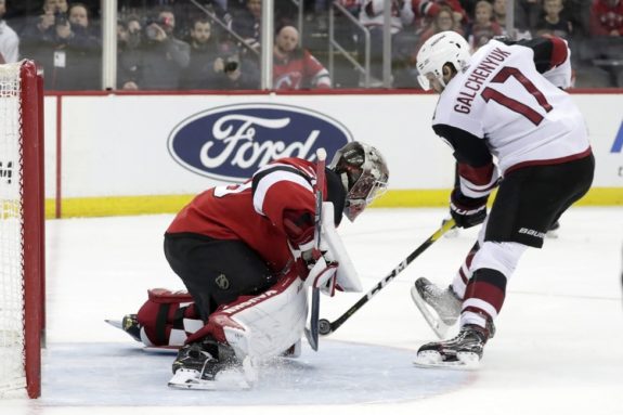 New Jersey Devils MacKenzie Blackwood Arizona Coyotes Alex Galchenyuk