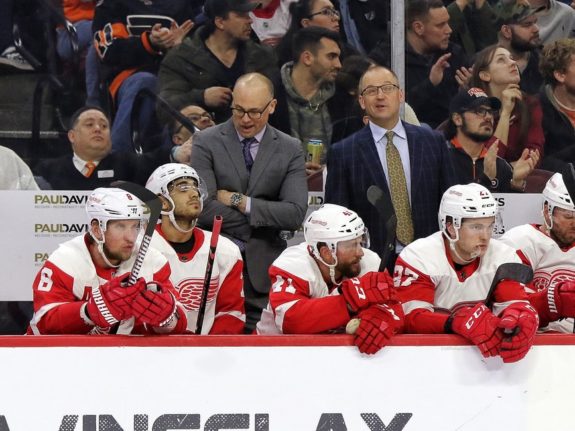 Blashill Bylsma Red Wings bench