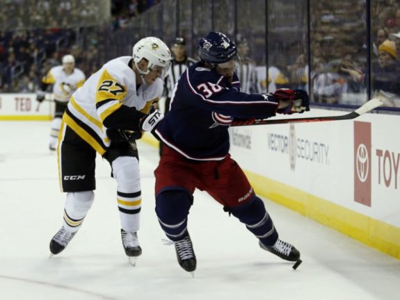 Columbus Blue Jackets Boone Jenner Pittsburgh Penguins Nick Bjugstad