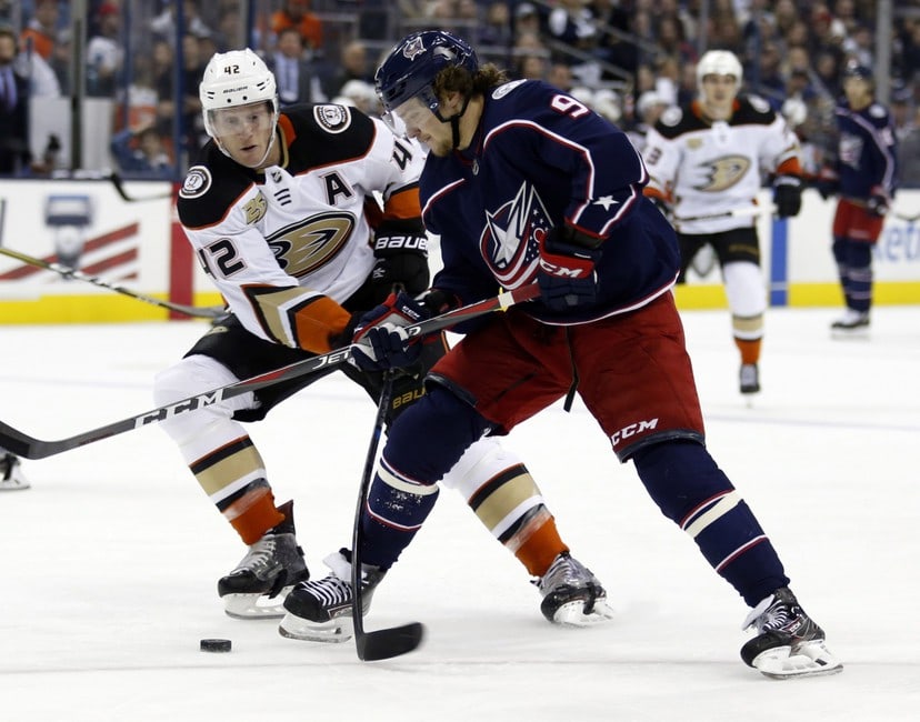 Anaheim Ducks Beat Columbus Blue Jackets In Overtime