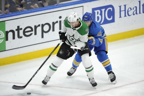 St. Louis Blues Mackenzie MacEachern Dallas Stars Nick Caamano