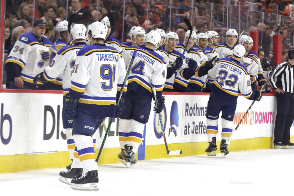 St. Louis Blues - Maroon 5 wasn't possible since #5 is retired, but Maroon  7 will do just fine.