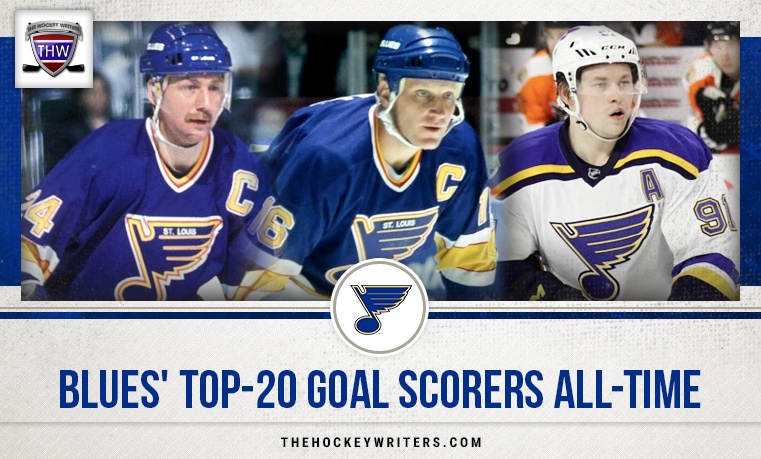 St. Louis Blues' Top 20 Goal Scorers All-Time