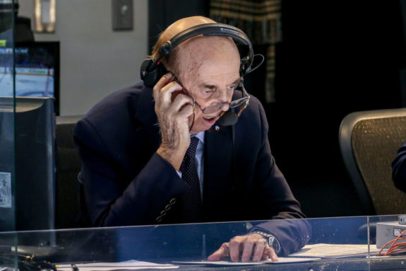 Hockey Night in Canada broadcaster Bob Cole