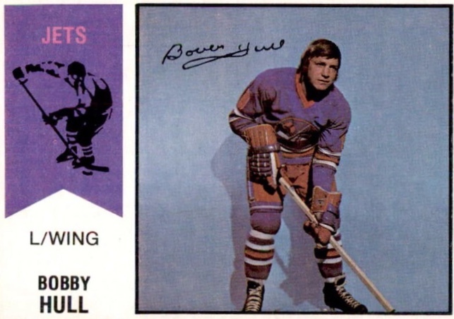 Bobby Hull Winnipeg Jets hockey card