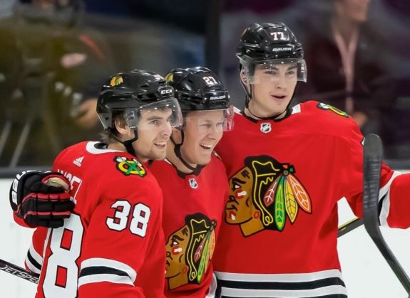 Chicago Blackhawks Adam Boqvist, Brandon Hagel Kirby Dach