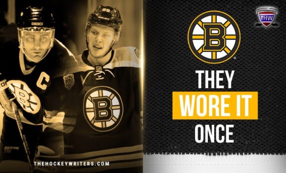 They Wore It Once Ray Bourque and David Pastrnak Boston Bruins